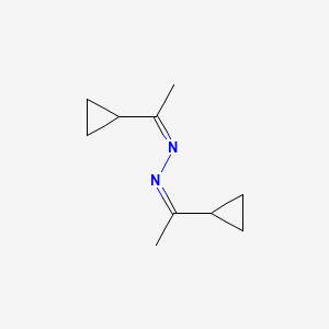 molecular formula C10H16N2 B579071 (Z)-1-cyclopropyl-N-[(Z)-1-cyclopropylethylideneamino]ethanimine CAS No. 17397-15-8