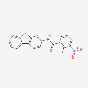 molecular formula C21H16N2O3 B5790730 N-(9H-fluoren-2-yl)-2-methyl-3-nitrobenzamide 