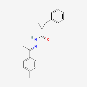 molecular formula C19H20N2O B5790742 N'-[(1E)-1-(4-METHYLPHENYL)ETHYLIDENE]-2-PHENYLCYCLOPROPANE-1-CARBOHYDRAZIDE 