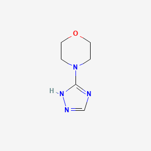 molecular formula C6H10N4O B579093 4-(1H-1,2,4-Triazol-3-yl)morpholine CAS No. 18377-89-4