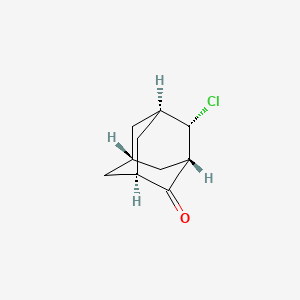 molecular formula C10H13ClO B579097 (1S,3S,4S,5R,7R)-4-Chloroadamantan-2-one CAS No. 19543-61-4
