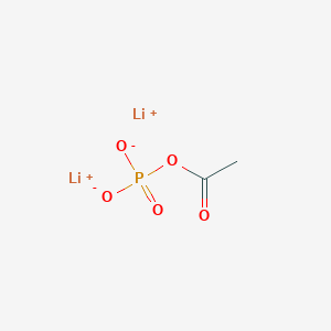 molecular formula C2H5Li2O5P B579105 Acetyl phosphate lithium salt CAS No. 16333-96-3