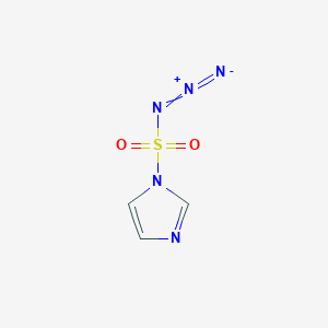 molecular formula C3H3N5O2S B057912 1H-Imidazole-1-sulfonyl azide CAS No. 952234-37-6