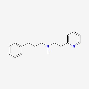 molecular formula C17H22N2 B5791276 N-methyl-3-phenyl-N-(2-pyridin-2-ylethyl)propan-1-amine 