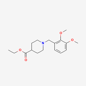 molecular formula C17H25NO4 B5791341 Ethyl 1-(2,3-dimethoxybenzyl)piperidine-4-carboxylate 
