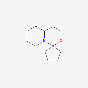 molecular formula C12H21NO B579135 spiro[4,4a,5,6,7,8-hexahydro-3H-pyrido[1,2-c][1,3]oxazine-1,1'-cyclopentane] CAS No. 19137-48-5