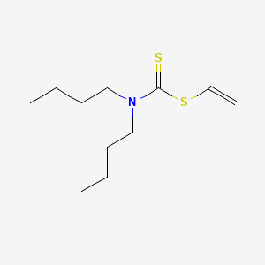 molecular formula C11H21NS2 B579144 N,N-Di(butyl)dithiocarbamic acid vinyl ester CAS No. 15351-45-8