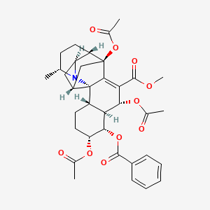 molecular formula C35H41NO10 B579147 Himbosine CAS No. 15448-14-3