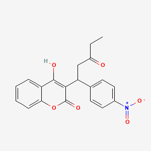 molecular formula C20H17NO6 B579149 Nitrofarin CAS No. 17298-36-1