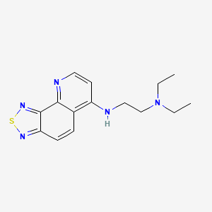molecular formula C15H19N5S B5791506 N',N'-diethyl-N-([1,2,5]thiadiazolo[3,4-h]quinolin-6-yl)ethane-1,2-diamine 