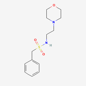 molecular formula C13H20N2O3S B5791558 N-[2-(morpholin-4-yl)ethyl]-1-phenylmethanesulfonamide 