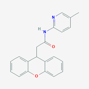 molecular formula C21H18N2O2 B5791635 N-(5-methylpyridin-2-yl)-2-(9H-xanthen-9-yl)acetamide 