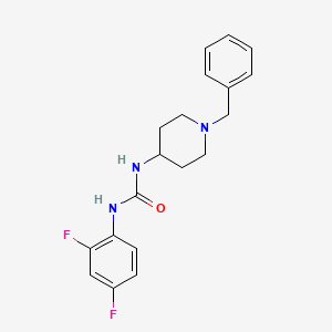 molecular formula C19H21F2N3O B5791656 N-(1-BENZYL-4-PIPERIDYL)-N'-(2,4-DIFLUOROPHENYL)UREA 