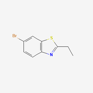 molecular formula C9H8BrNS B579174 6-Bromo-2-ethylbenzo[d]thiazole CAS No. 17142-82-4