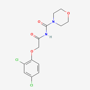 molecular formula C13H14Cl2N2O4 B5791769 N~4~-[2-(2,4-DICHLOROPHENOXY)ACETYL]-4-MORPHOLINECARBOXAMIDE 