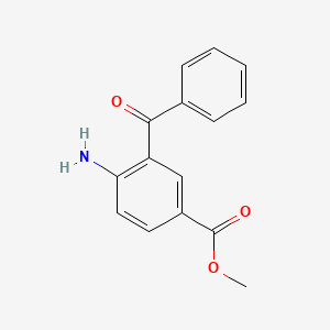 molecular formula C15H13NO3 B579178 Methyl 4-amino-3-benzoylbenzoate CAS No. 17562-46-8