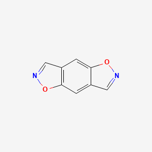 molecular formula C8H4N2O2 B579182 [1,2]Oxazolo[5,4-f][1,2]benzoxazole CAS No. 16456-28-3
