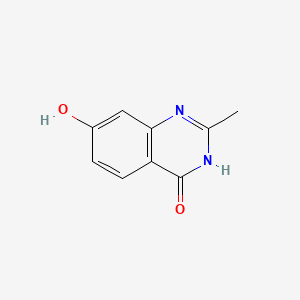 molecular formula C9H8N2O2 B579187 2-METHYL-QUINAZOLINE-4,7-DIOL CAS No. 16081-80-4