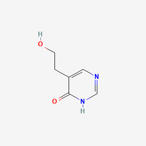 molecular formula C6H8N2O2 B579203 5-(2-Hydroxyethyl)pyrimidin-4(1H)-one CAS No. 19144-69-5