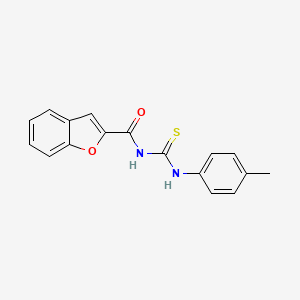 molecular formula C17H14N2O2S B5792041 N-[(4-methylphenyl)carbamothioyl]-1-benzofuran-2-carboxamide 