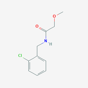 molecular formula C10H12ClNO2 B5792056 N-[(2-chlorophenyl)methyl]-2-methoxyacetamide 