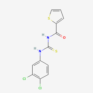 molecular formula C12H8Cl2N2OS2 B5792122 N-[(3,4-dichlorophenyl)carbamothioyl]thiophene-2-carboxamide 