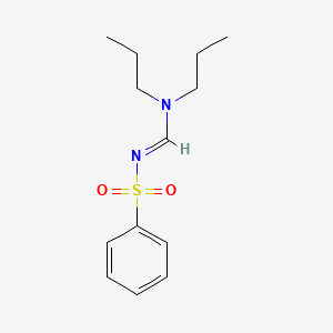 molecular formula C13H20N2O2S B5792208 N'-(benzenesulfonyl)-N,N-dipropylmethanimidamide 