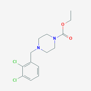 molecular formula C14H18Cl2N2O2 B5792221 ethyl 4-[(2,3-dichlorophenyl)methyl]piperazine-1-carboxylate 