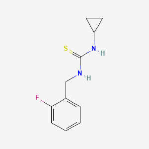 molecular formula C11H13FN2S B5792297 1-Cyclopropyl-3-(2-fluorobenzyl)thiourea 