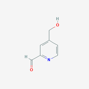 molecular formula C7H7NO2 B057923 4-(Hydroxymethyl)picolinaldehyde CAS No. 212914-74-4