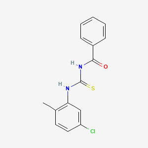molecular formula C15H13ClN2OS B5792310 N-[(5-chloro-2-methylphenyl)carbamothioyl]benzamide CAS No. 82635-63-0