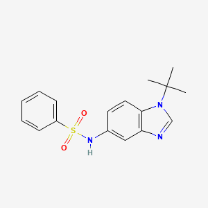 molecular formula C17H19N3O2S B5792337 N-(1-tert-butyl-1H-benzimidazol-5-yl)benzenesulfonamide 