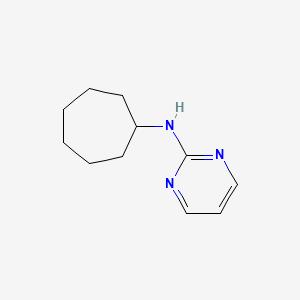 molecular formula C11H17N3 B5792444 N-cycloheptylpyrimidin-2-amine 