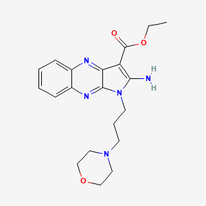 molecular formula C20H25N5O3 B5792511 ethyl 2-amino-1-[3-(morpholin-4-yl)propyl]-1H-pyrrolo[2,3-b]quinoxaline-3-carboxylate 