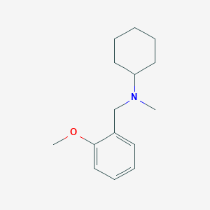 molecular formula C15H23NO B5792541 N-[(2-methoxyphenyl)methyl]-N-methylcyclohexanamine 
