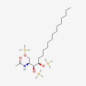 molecular formula C29H65NO4Si3 B579257 N-[(2S,3S,4R)-1,3,4-tris(trimethylsilyloxy)octadecan-2-yl]acetamide CAS No. 15811-81-1