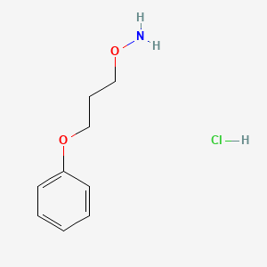 molecular formula C9H14ClNO2 B579258 O-(3-Phenoxypropyl)hydroxylamine hydrochloride CAS No. 15269-73-5