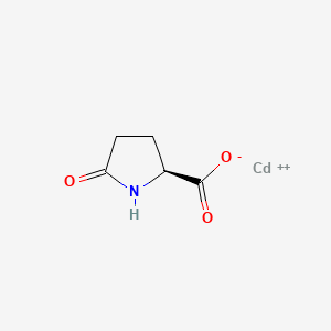 molecular formula C5H6CdNO3+ B579279 5-Oxo-L-proline, cadmium salt CAS No. 16105-06-9