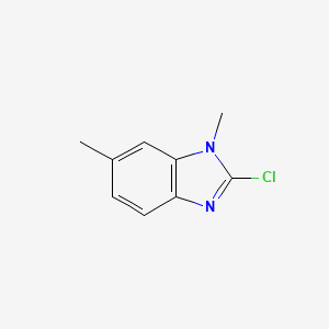 molecular formula C9H9ClN2 B579289 2-chloro-1,6-dimethyl-1H-benzo[d]imidazole CAS No. 15965-61-4