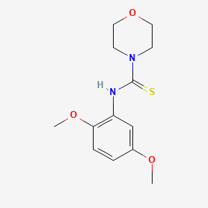 molecular formula C13H18N2O3S B5792977 N-(2,5-dimethoxyphenyl)morpholine-4-carbothioamide 