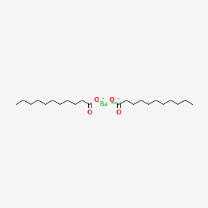 molecular formula C22H42BaO4 B579303 Diundecanoic acid barium salt CAS No. 17329-46-3