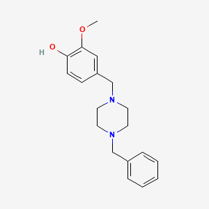 molecular formula C19H24N2O2 B5793042 4-[(4-Benzylpiperazin-1-yl)methyl]-2-methoxyphenol 