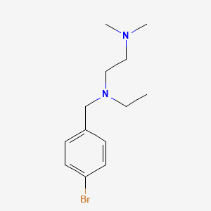 molecular formula C13H21BrN2 B5793080 N'-[(4-bromophenyl)methyl]-N'-ethyl-N,N-dimethylethane-1,2-diamine 