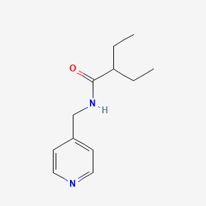molecular formula C12H18N2O B5793100 2-ethyl-N-(pyridin-4-ylmethyl)butanamide 