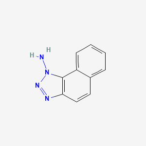 molecular formula C10H8N4 B579311 Benzo[g]benzotriazol-1-amine CAS No. 15300-52-4