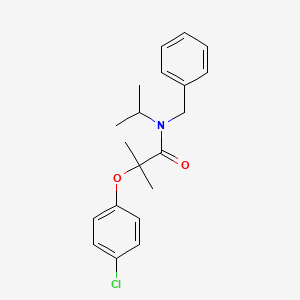 molecular formula C20H24ClNO2 B5793119 N-benzyl-2-(4-chlorophenoxy)-2-methyl-N-(propan-2-yl)propanamide 