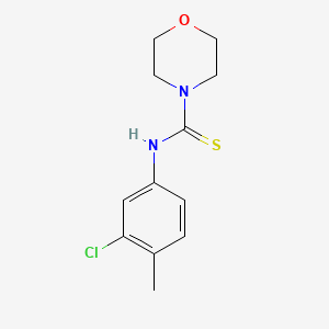 molecular formula C12H15ClN2OS B5793132 N-(3-chloro-4-methylphenyl)morpholine-4-carbothioamide 