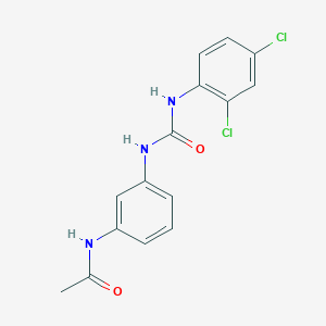 molecular formula C15H13Cl2N3O2 B5793161 N-(3-{[(2,4-dichlorophenyl)carbamoyl]amino}phenyl)acetamide 