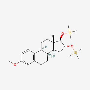 molecular formula C25H42O3Si2 B579328 Silane, [(3-methoxyestra-1,3,5(10)-trien-16alpha,17beta-ylene)dioxy]bis[trimethyl- CAS No. 18880-86-9