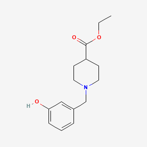 molecular formula C15H21NO3 B5793330 Ethyl 1-[(3-hydroxyphenyl)methyl]piperidine-4-carboxylate 